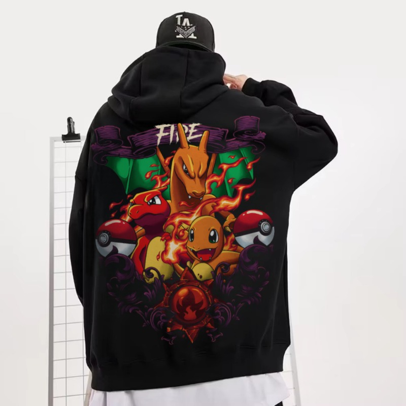 Sweat-shirt à capuche noir sur - Cosplay Flame Prop avis et prix